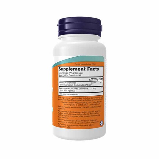 Magnesium Glycinate with BioPerine, NOW